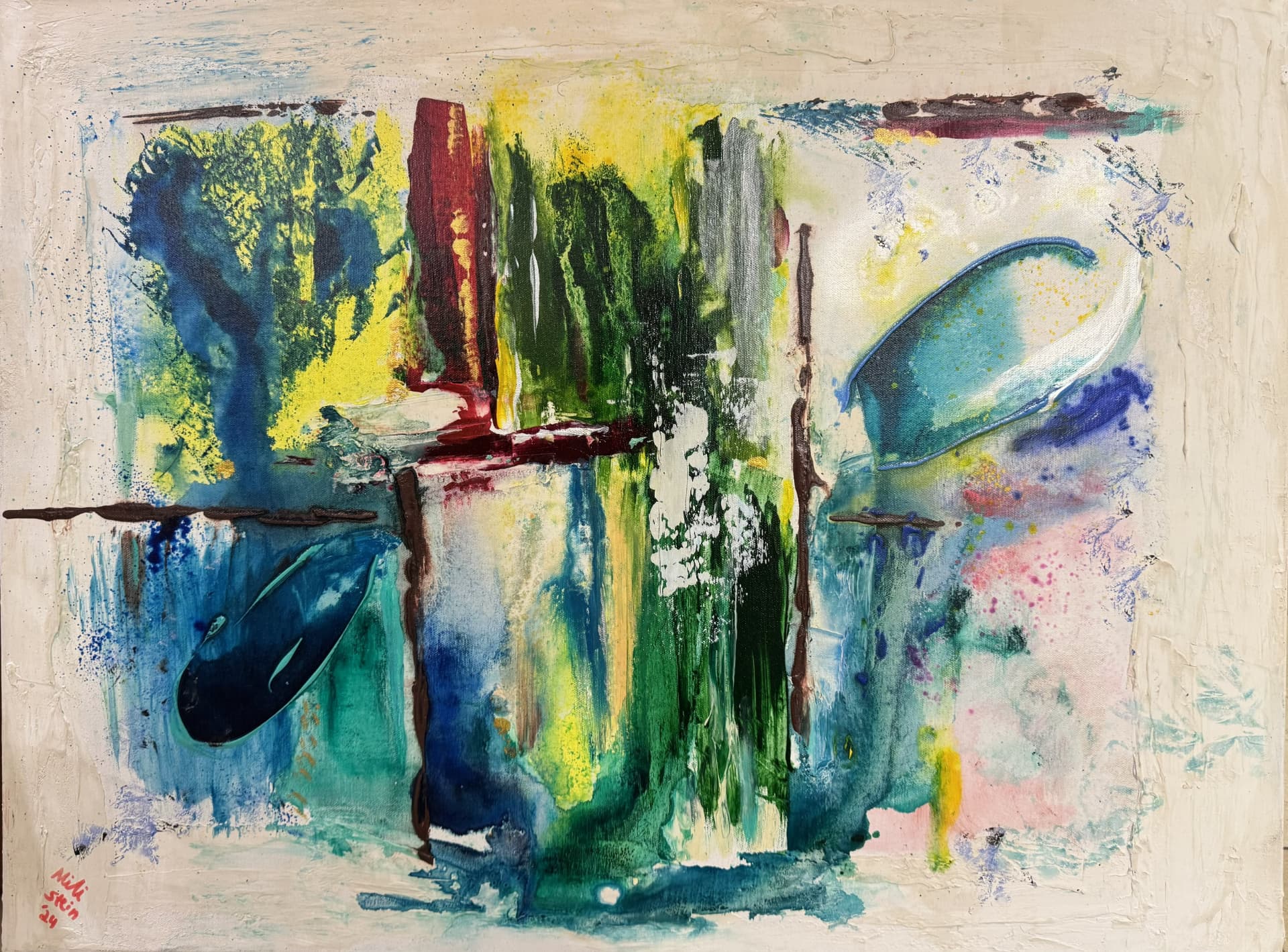 Faded Lyrics - abstract work by Nili Stein