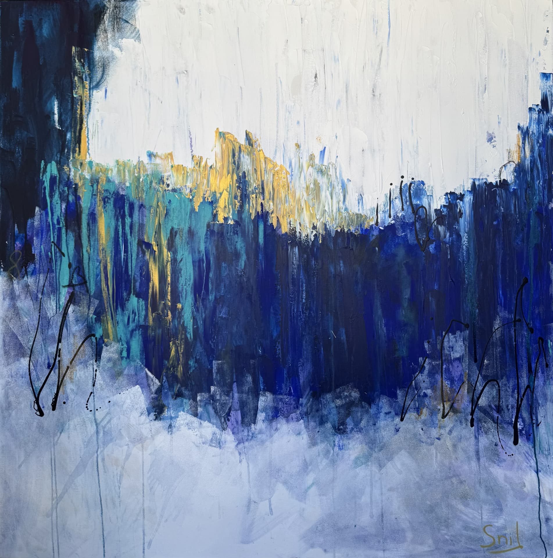 Where Light Breaks Through - abstract work by Nili Stein